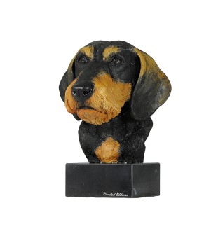 Jamnik szorstkowłosy ręcznie pomalowana statuetka Art-Dog